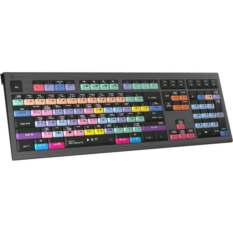 Logickeyboard ASTRA 2 Backlit Keyboard for Adobe After Effects CC (Mac, US English)