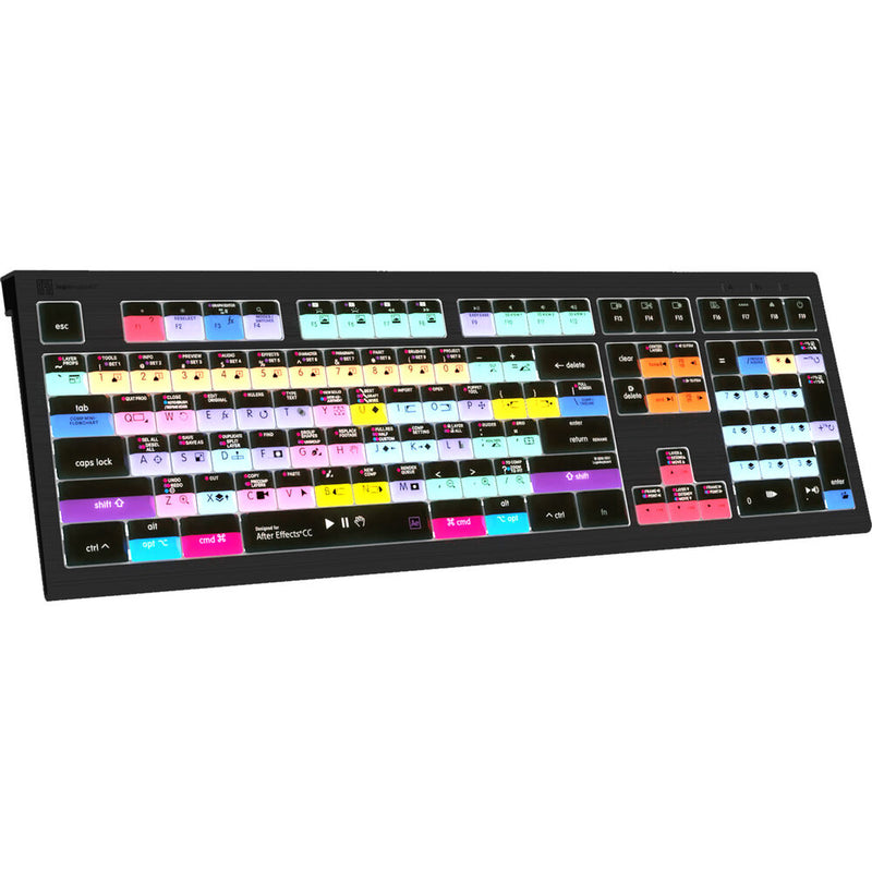 Logickeyboard ASTRA 2 Backlit Keyboard for Adobe After Effects CC (Mac, US English)