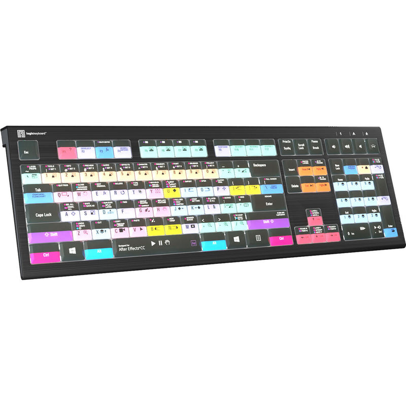 Logickeyboard ASTRA 2 Backlit Keyboard for Adobe After Effects CC (Windows, US English)