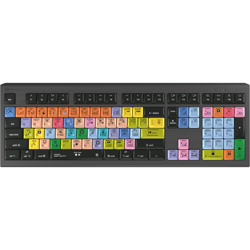 Logickeyboard ASTRA 2 Backlit Keyboard for Apple Logic Pro X (Mac, US English)