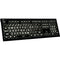 Logickeyboard ASTRA 2 Large-Print White-on-Black Wired Keyboard (Windows, US English)