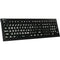 Logickeyboard ASTRA 2 Large-Print White-on-Black Wired Keyboard (Windows, US English)