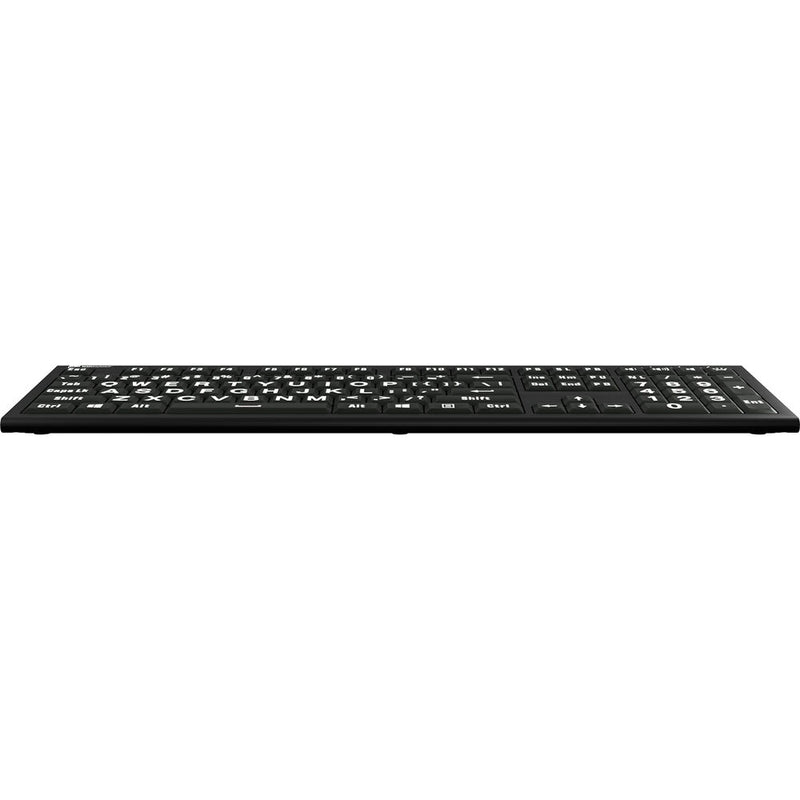 Logickeyboard ASTRA 2 Large-Print White-on-Black Wired Keyboard (Windows, US English)