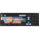Logickeyboard ASTRA 2 Avid Media Composer Keyboard for Windows 7, 8, 8.1, 10 (Silver)