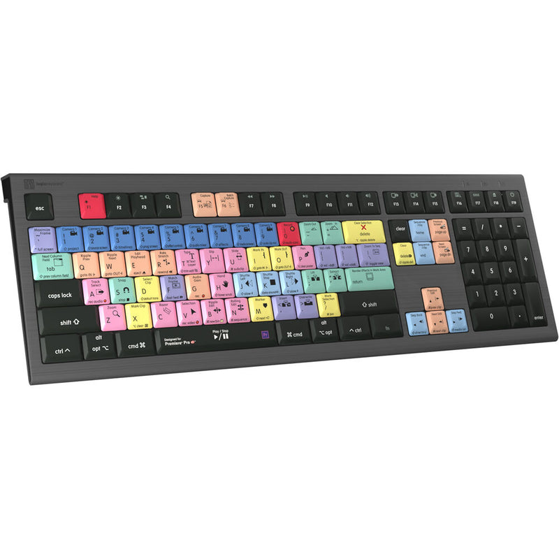 Logickeyboard ASTRA 2 Backlit Keyboard for Adobe Premiere Pro CC (Mac, US English)