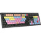 Logickeyboard ASTRA 2 Backlit Keyboard for Pro Tools (Mac, US English)