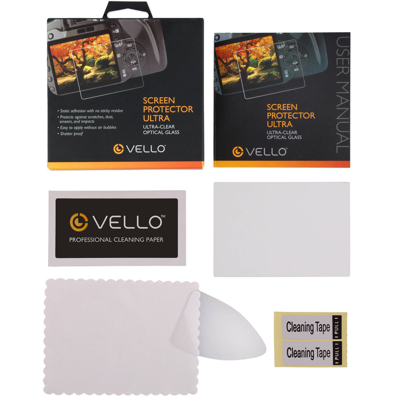 Vello LCD Screen Protector Ultra II for Nikon Z9, Z7II, Z7, Z6II, Z6, Z5, Sigma fp, fp L, Panasonic S1, or S1R Cameras