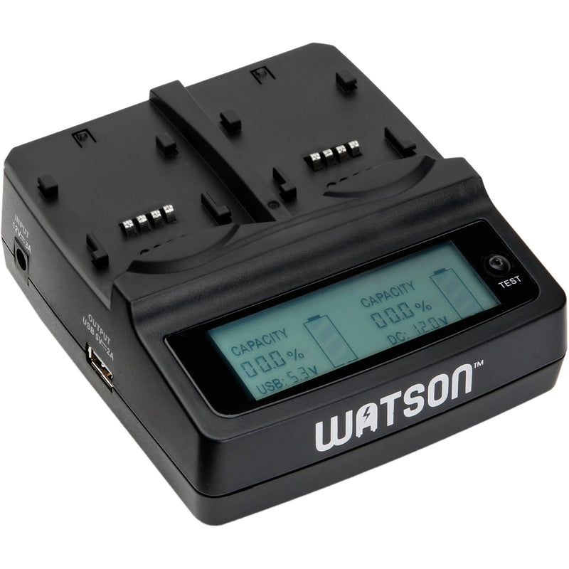 Watson Duo LCD Charger for Sony P, H, & V Series Batteries