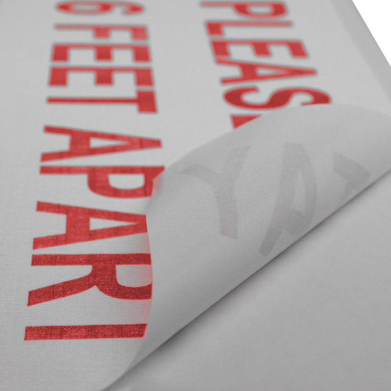 ProTapes Pro Gaff "PLEASE STAY 6 FEET APART" Sign (6 x 10", White / Red)