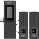 Comica Audio VDLive10 Ultracompact 2-Person Digital Wireless Microphone System for Cameras & USB Type-C Devices (Black, 2.4 GHz)