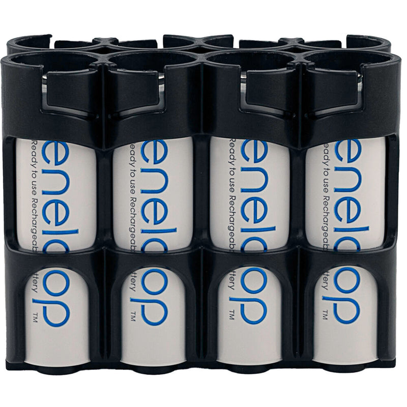 STORACELL Carbon Fiber Magnetic AA Battery Holder (8)