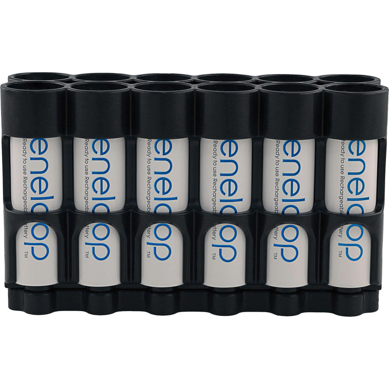 STORACELL Carbon Fiber Magnetic AA Battery Holder (12)