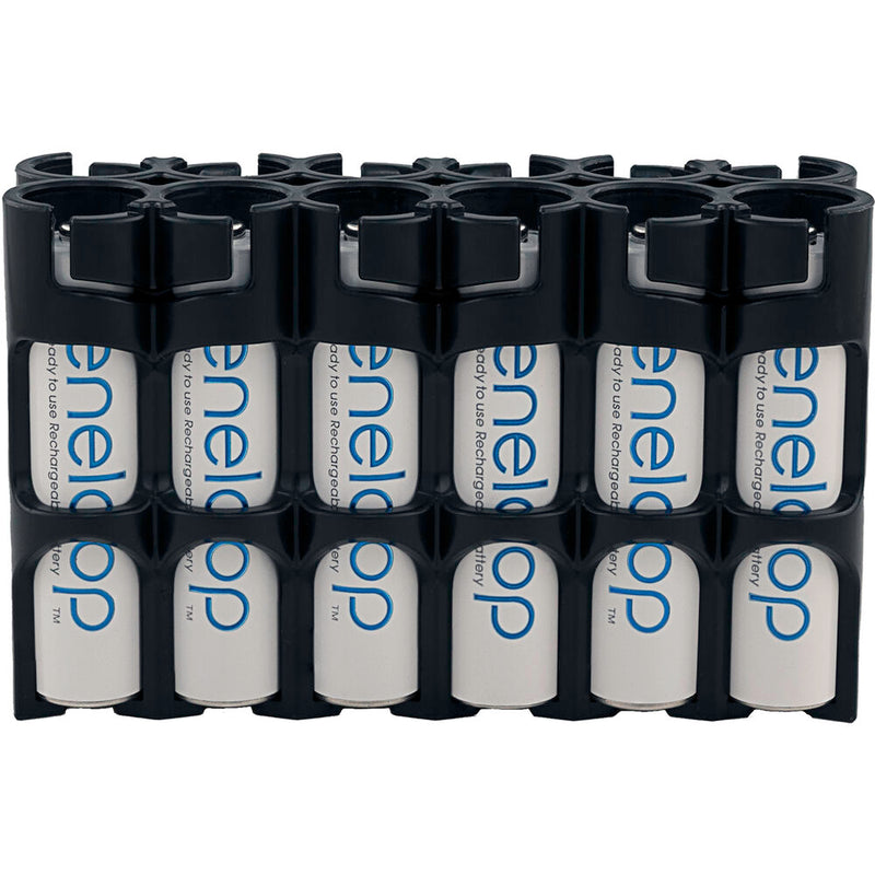 STORACELL Carbon Fiber Magnetic AAA Battery Holder (12)