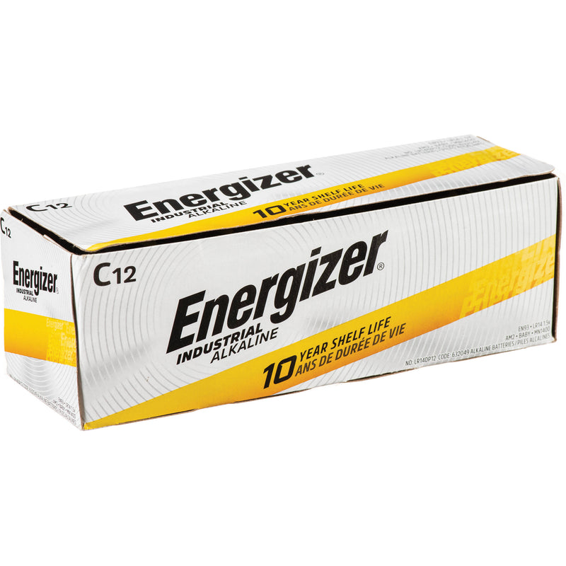 Energizer Industrial Max C Alkaline Batteries (12-Pack)