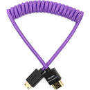 Kondor Blue Gerald Undone Braided Coiled High-Speed Mini-HDMI to&nbsp;HDMI Cable (Limited Purple Edition, 12 to 24")