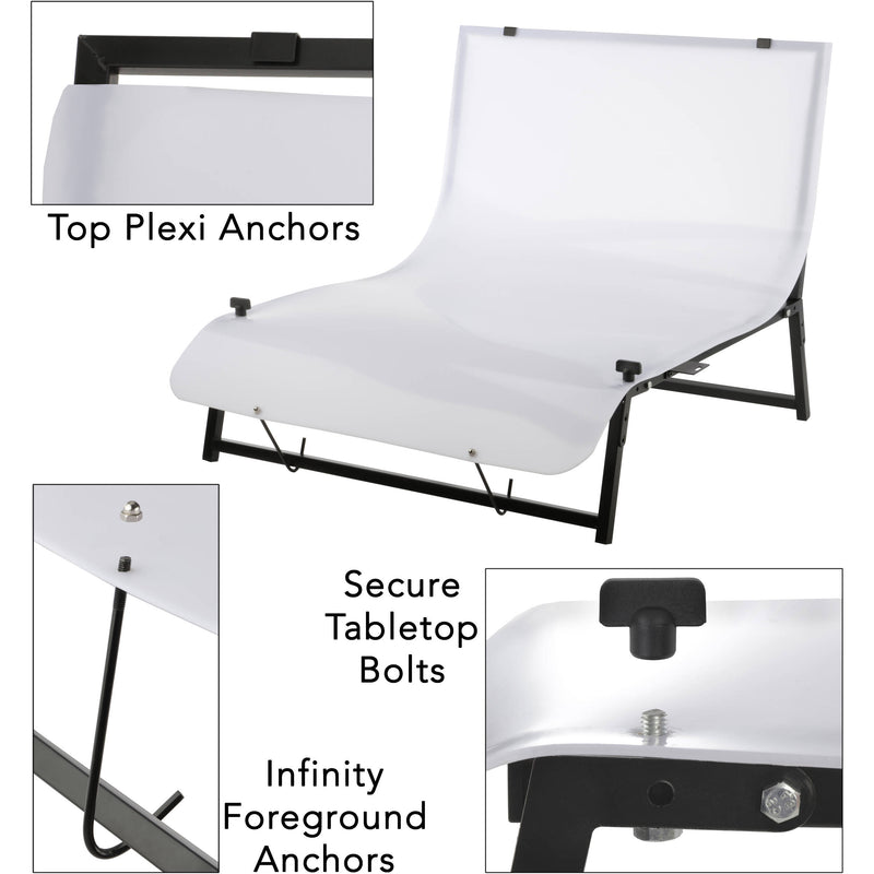 Impact Desktop Shooting Table with Translucent Plexiglass Sheet V2 (24 x 36")