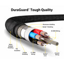 EZQuest DuraGuard USB 2.0 Type-C Male Cable (7.2')