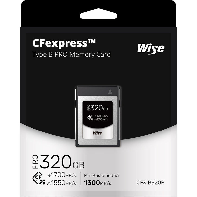 Wise Advanced 320GB CFX-B Series CFexpress Type B Memory Card