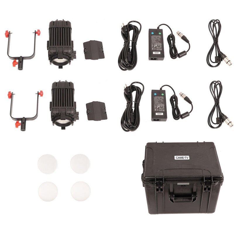 CAME-TV Boltzen F-100W Fresnel Focusable LED Daylight 2-Light Kit