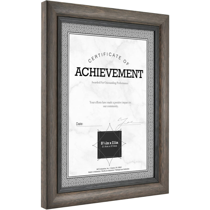 MCS 8.5 x 11" Grandis Wood Frame (Gray with Black)