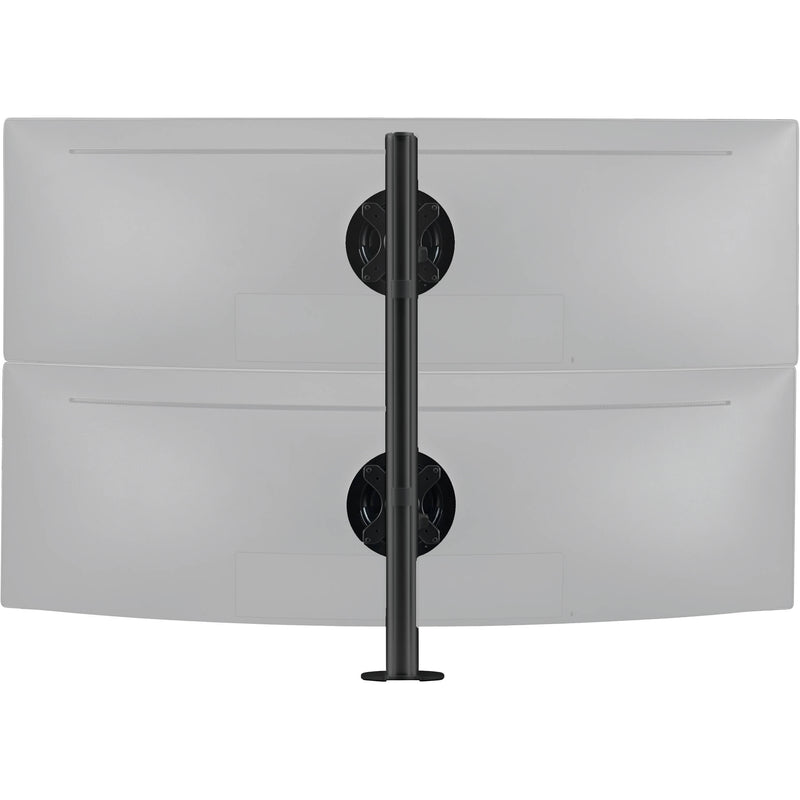 Atdec Dual Stack Heavy Monitor Desk Mount - Flat and Curved Up to 49"