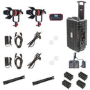 CAME-TV Q-55S Boltzen 55W Bi-Color LED Fresnel 2-Light Kit