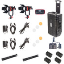 CAME-TV Boltzen Q-55W Mark II High-Output Daylight Fresnel 2-Light Kit