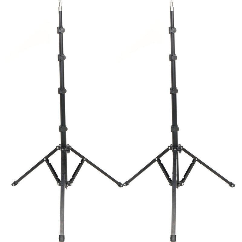 CAME-TV Quick Setup Compact Reverse-Folding Light Stand&nbsp;(2-Pack)