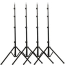 CAME-TV Quick Setup Compact Reverse-Folding Light Stand&nbsp;(4-Pack)