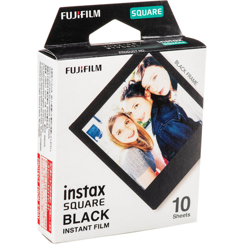 FUJIFILM INSTAX SQUARE Black Instant Film (10 Exposures)