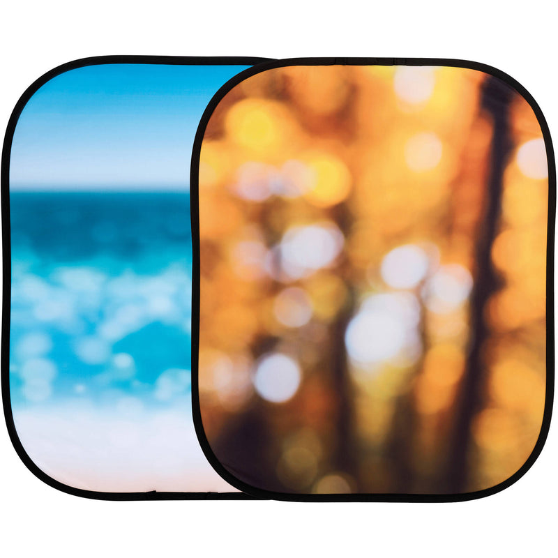 Manfrotto Collapsible Background (4x5', Seascape / Autumn Foliage)