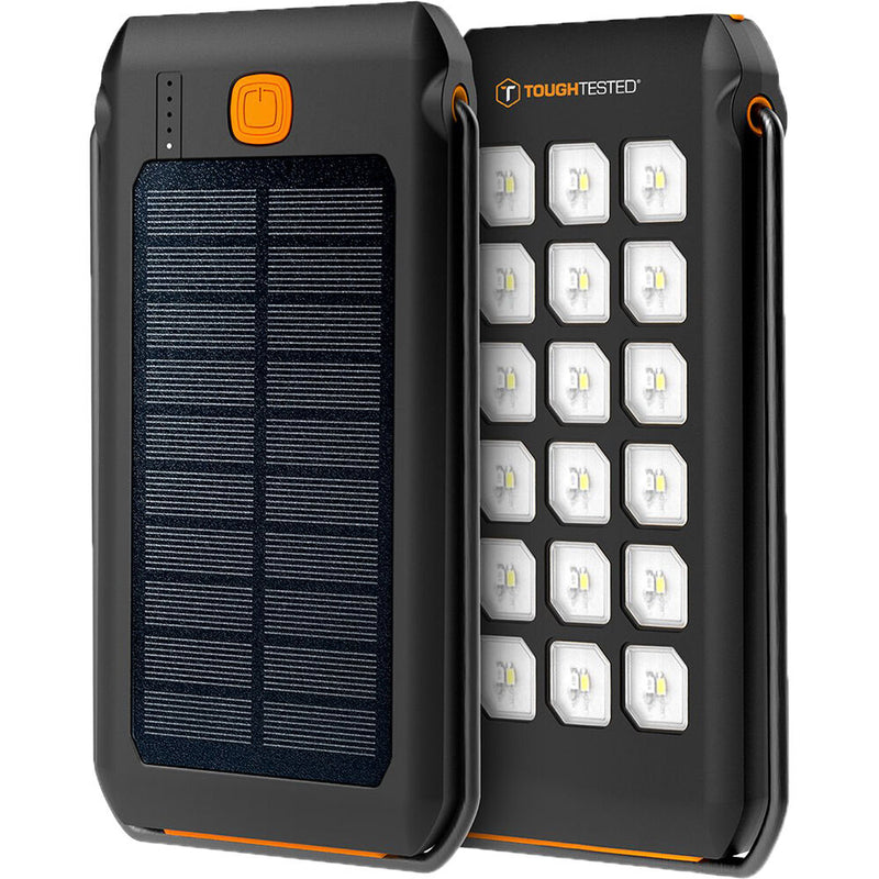 ToughTested 10,000 mAh Solar Charger IP44 Waterproof Rugged Power Bank