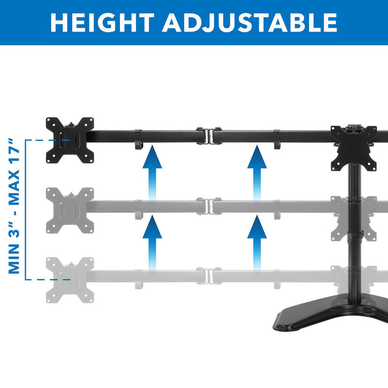 Mount-It! MI-2789XL Triple Monitor Stand for 28 to 32" Screens