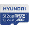 Hyundai 512GB UHS-I microSDXC Memory Card with SD Adapter