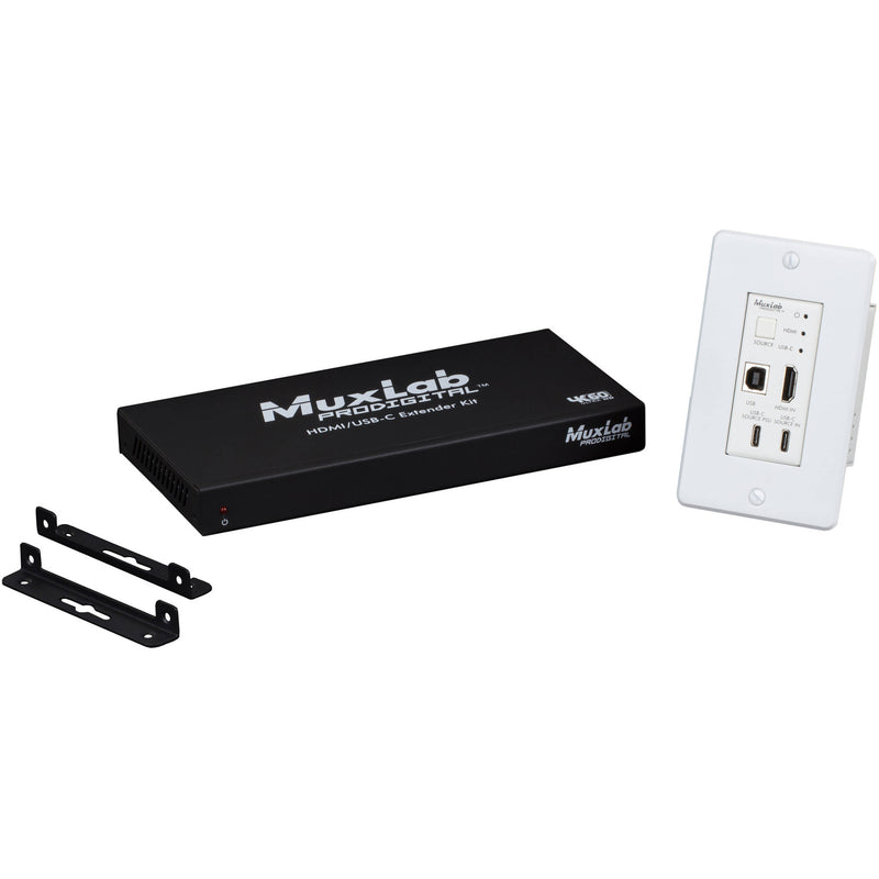 MuxLab HDMI/USB-C KVM Extender Kit HDBT, 4K/60