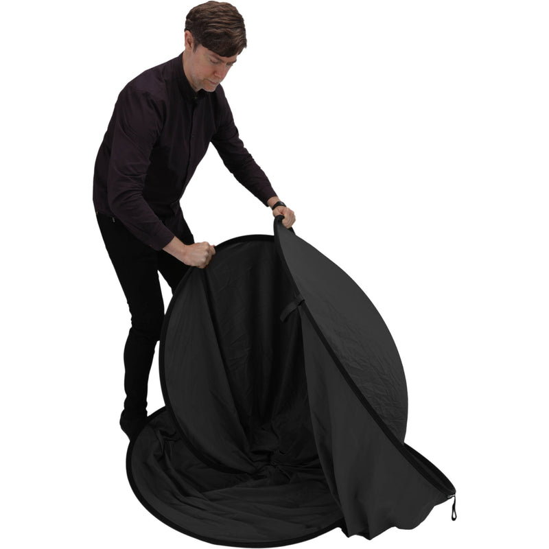 Impact 8 x 10' Collapsible Background (Black)