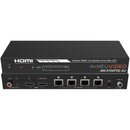 A-Neuvideo 1 x 4 HDMI PoE 4K60Hz/1080P Cat6 Extender Splitter with 8 Receivers