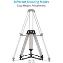 Proaim Heavy-Duty Mitchell Base Tripod Legs with Mid-Level & Ground Spreaders (Black)