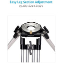 Proaim Heavy-Duty Mitchell Base Tripod Legs with Mid-Level & Ground Spreaders (Black)