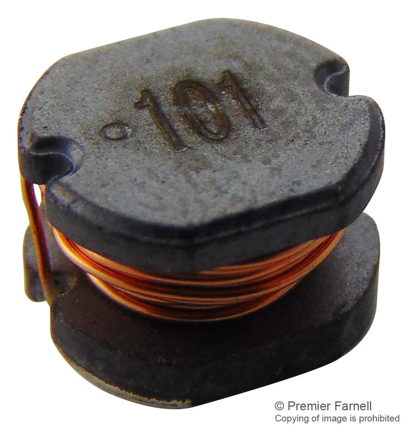 WURTH ELEKTRONIK 74477520 Surface Mount Power Inductor, WE-PD2 Series, 100 &micro;H, 770 mA, 860 mA, Unshielded, 0.43 ohm
