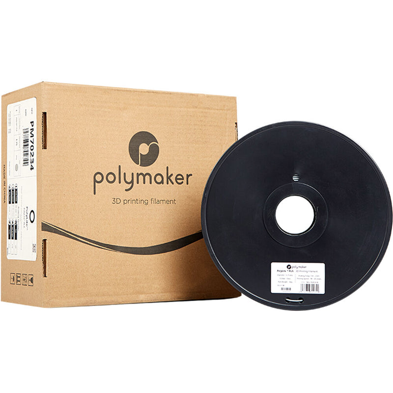 Polymaker PolyLite PLA 3D Printing Filament 6.6 lb (1.75mm Diameter, Gray)