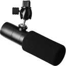 Earthworks ETHOS Broadcast Condenser Microphone with Foam Windscreen & Cabled Boom Arm Kit (Matte Black)