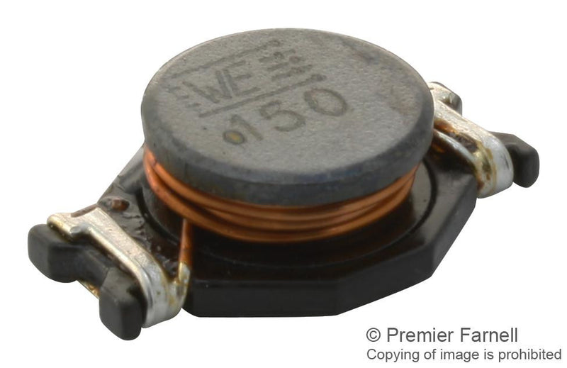 WURTH ELEKTRONIK 74457115 Surface Mount Power Inductor, WE-PD4 Series, 15 &micro;H, 5 A, 9 A, Unshielded, 0.035 ohm