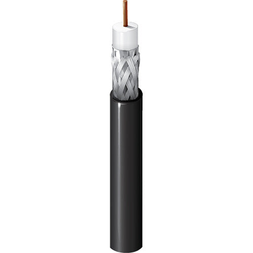 Belden 1695A RG6 Plenum SDI/HDTV Coaxial Cable (500', Black)