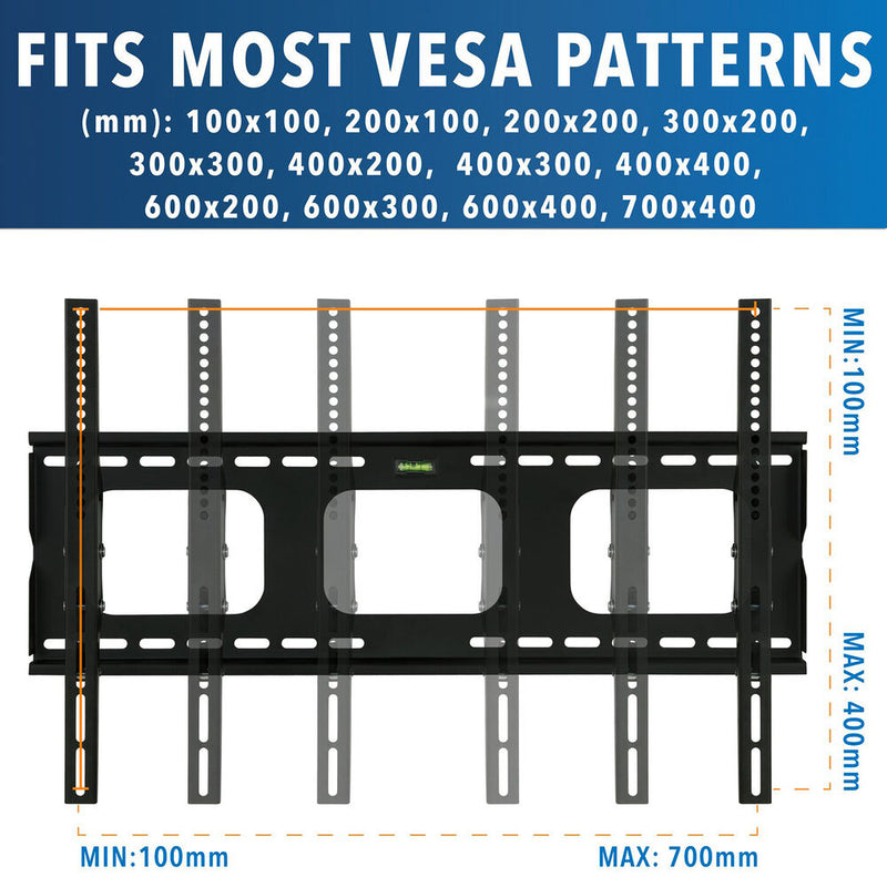 Mount-It! Heavy-Duty Tilting & Locking Low Profile TV Wall Mount for 32-65" Screens