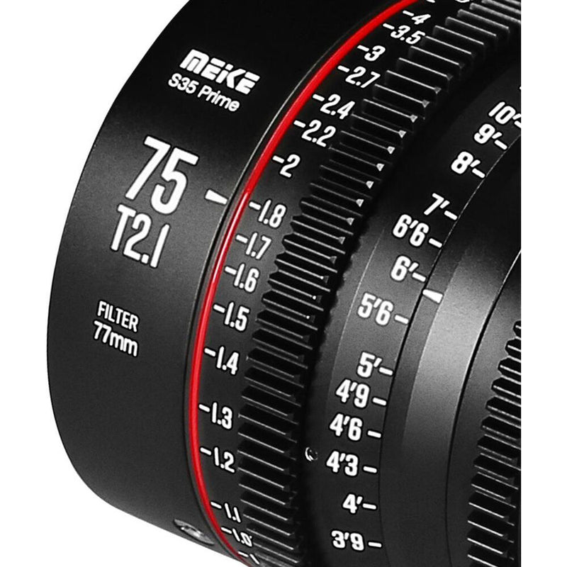 Meike 75mm T2.1 Super35 Prime Cine Lens (PL Mount)