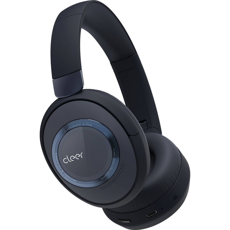 Cleer Alpha Noise-Canceling Wireless Over-Hear Headphones (Midnight Blue)