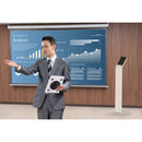 CTA Digital Locking Floor Stand for Select 10.2 to 10.9" iPads (White)