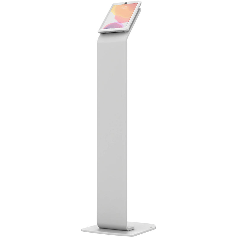 CTA Digital Locking Floor Stand for Select 10.2 to 10.9" iPads (White)