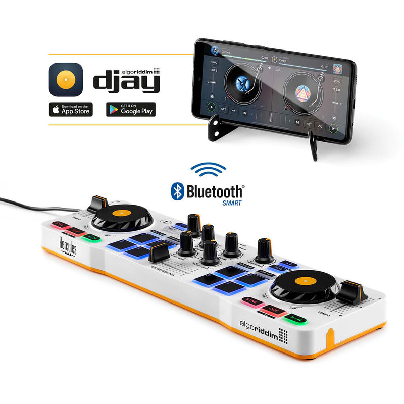Hercules DJControl Mix DJ Software Controller with Algoriddim djay App